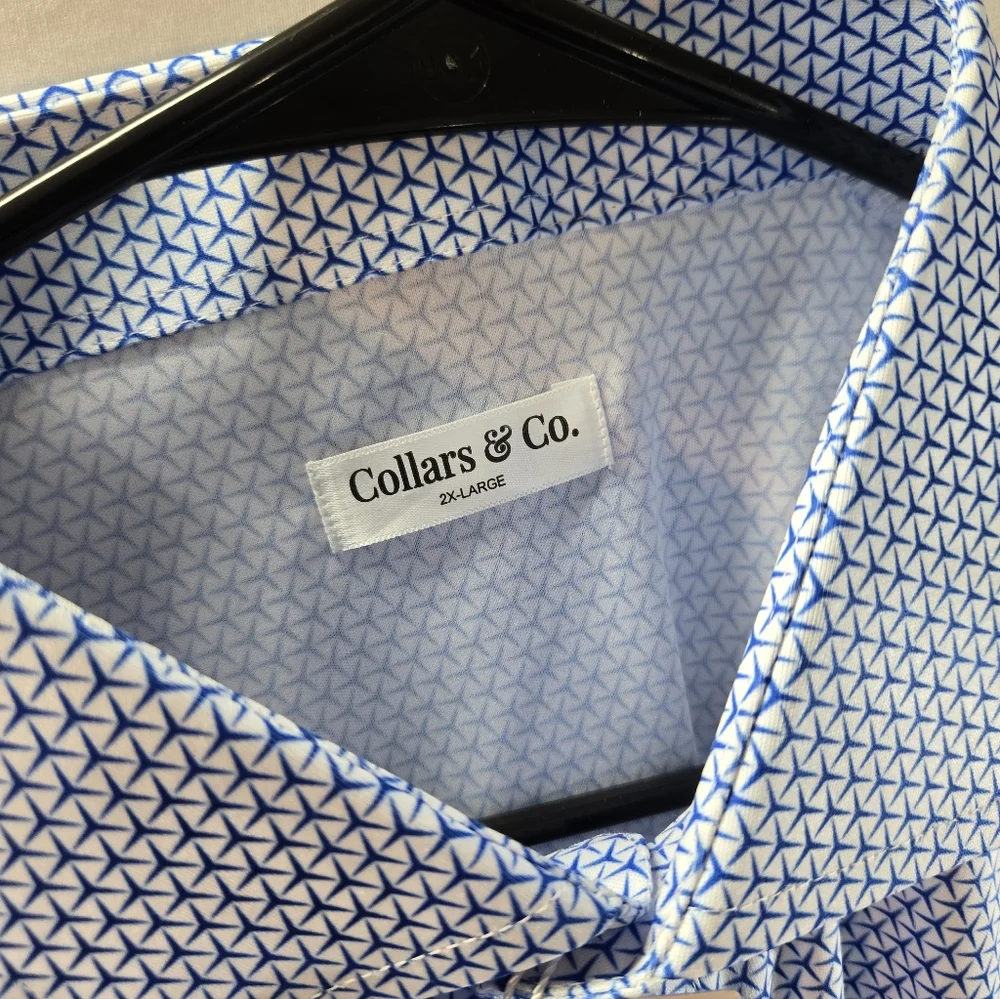 Lot of 4 Collars and Co Men's Size 2XL Polo Dress Shirts New with Tags. - Picture 6 of 7